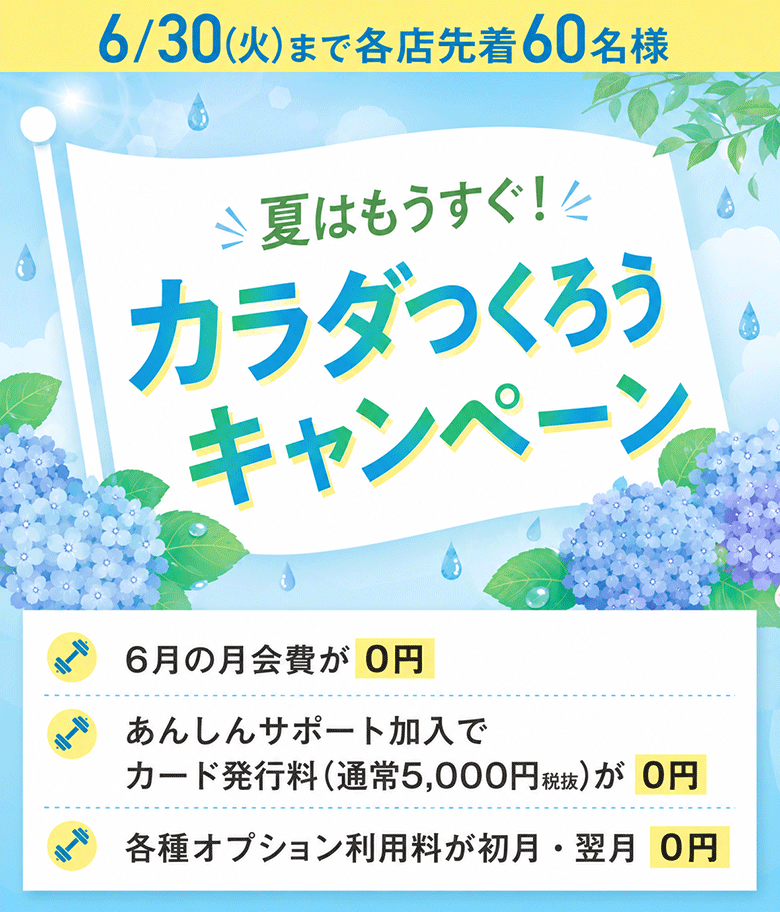 入会キャンペーン