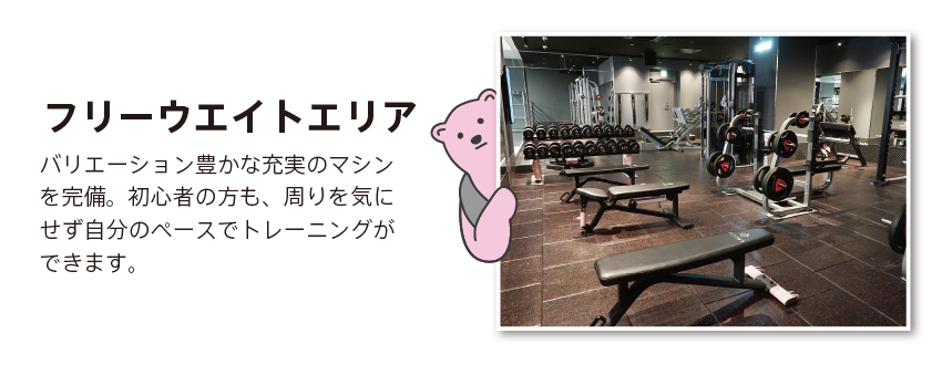 フリーウエイトエリア