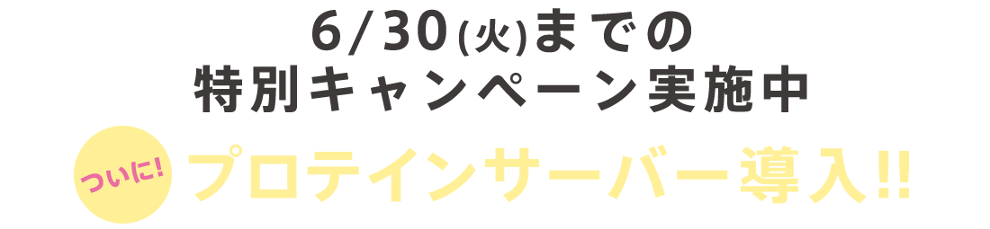 キャンペーン実施中!