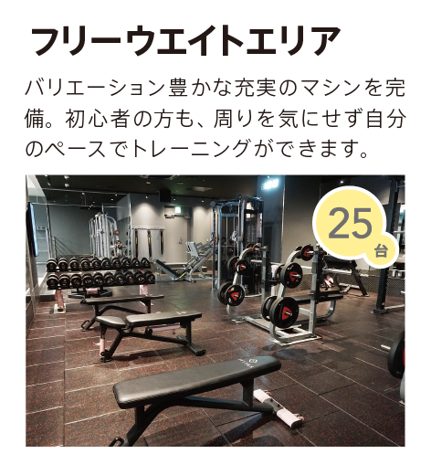 フリーウェイトエリア