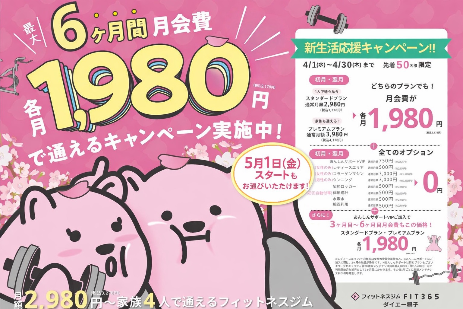 FIT365キャンペーン詳細